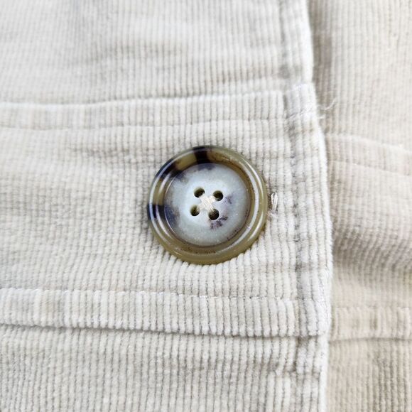 💜Finesse Cream Corduroy Fitted Jacket Large - Picture 7 of 9